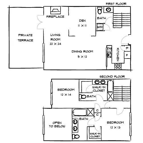 The Palazzo East - 2 Bed/2.5 Bath - Veneto Penthouse - East