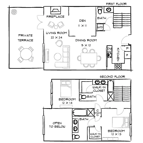 The Palazzo East - 2 Bed/2.5 Bath - Veneto Penthouse - East