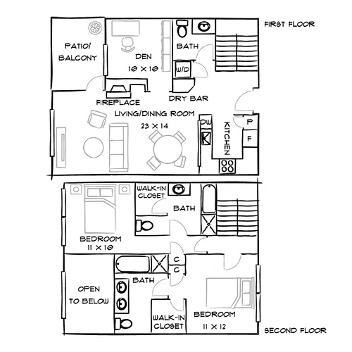 The Palazzo Communities - 2 Bed/2.5 Bath - Milano Penthouse Premier