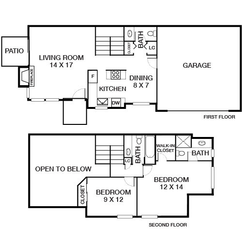 Township Residences - Centennial, CO - Floor Plan Diagram