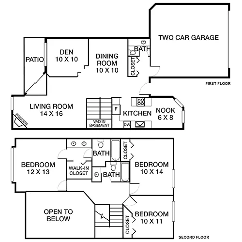 Township Residences - Centennial, CO - Floor Plan Diagram
