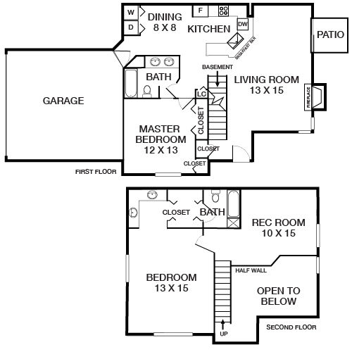 Township Residences - Centennial, CO - Floor Plan Diagram