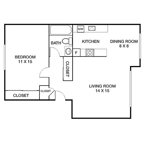 Pacifica Park Apartments - Pacifica, CA - Floor Plan Diagram