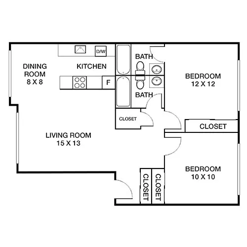 Pacifica Park Apartments - Pacifica, CA - Floor Plan Diagram