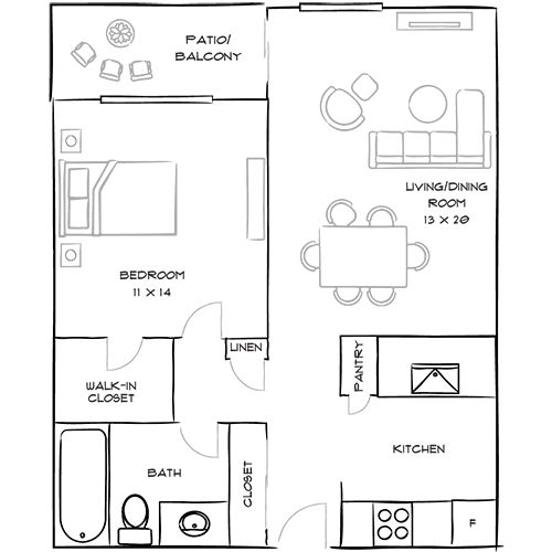 2D Diagram Furnished