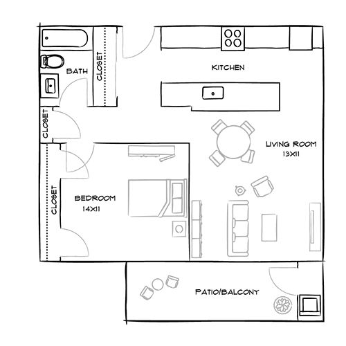 2D Diagram Furnished