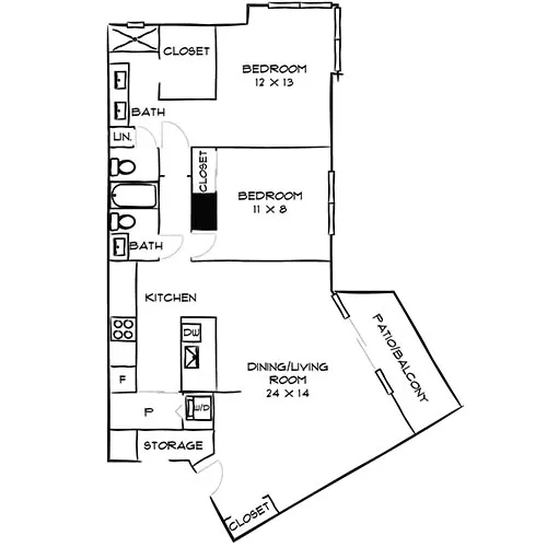Preserve at Marin Apartment Homes - 2 Bed / 2 Bath - Mist 