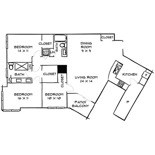 Preserve at Marin - Corte Madera, CA - Floor Plan Diagram