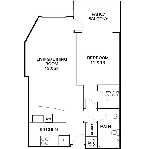 1045 on the Park Apartment Homes - Atlanta, GA - Juniper Floor Plan