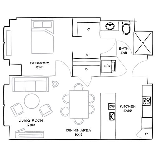 2D Diagram Furnished