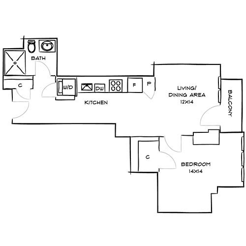 1-bedroom apartments available for rent near Mass General