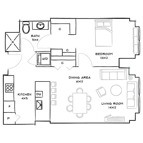 2D Diagram Furnished