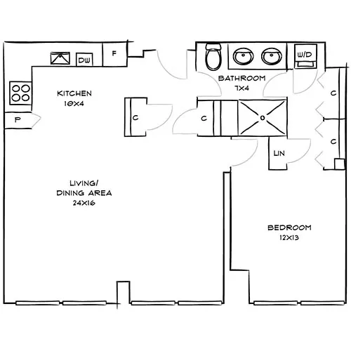 Brand-new one bedroom apartments for rent in Boston, MA