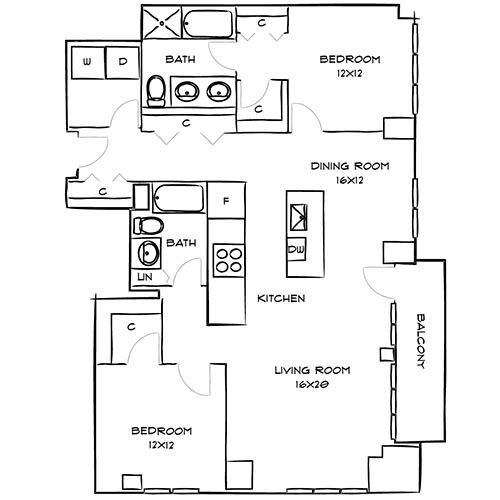 One Canal - Boston, MA - Floor Plan Diagram