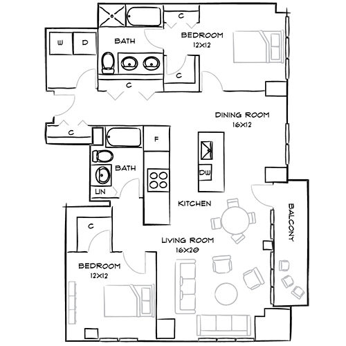 One Canal - Boston, MA - Floor Plan Diagram