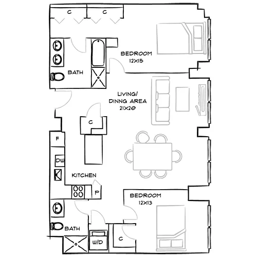 One Canal - Boston, MA - Floor Plan Diagram