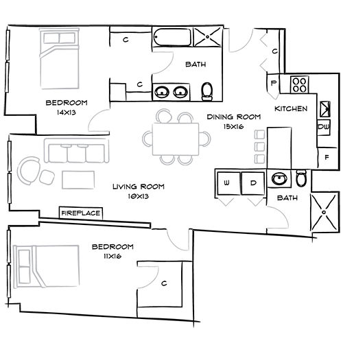 One Canal - Boston, MA - Floor Plan Diagram
