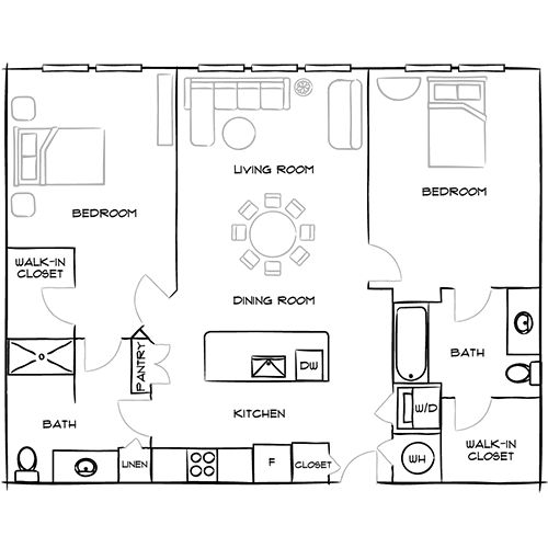 2D Diagram Furnished