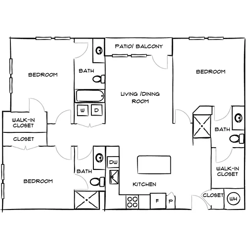 21 Fitzsimons - Aurora, CO - Floor Plan Diagram