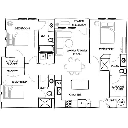 21 Fitzsimons - 3 Bed, 3 Bath - York Floor Plan