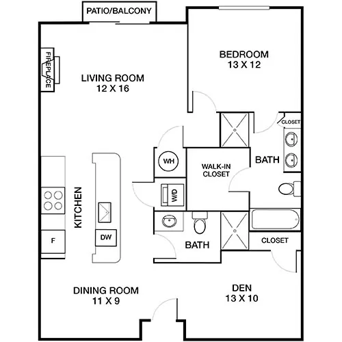 Tremont Apartment Homes - Atlanta, GA - Habersham Floor Plan