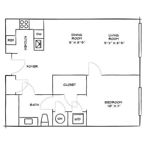 Parc Mosaic - Boulder, CO - Floor Plan Diagram