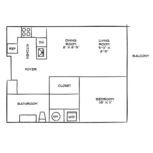 Parc Mosaic - Boulder, CO - Floor Plan Diagram