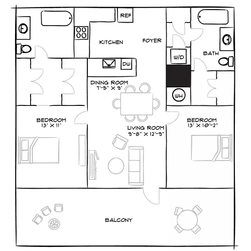 Parc Mosaic - Boulder, CO - Floor Plan Design 2C