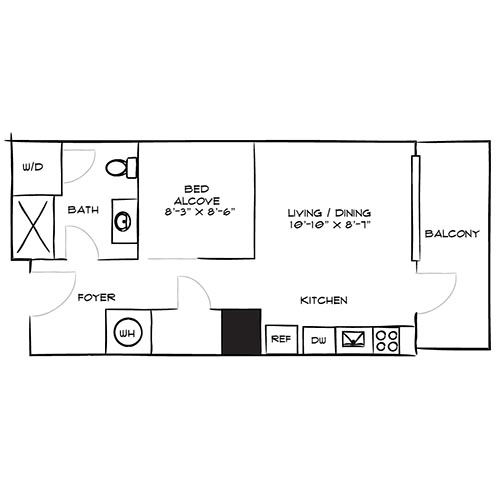Parc Mosaic - Boulder, CO - Floor Plan Diagram