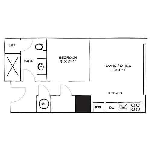 Parc Mosaic - Boulder, CO -- Floor Plan Diagram 