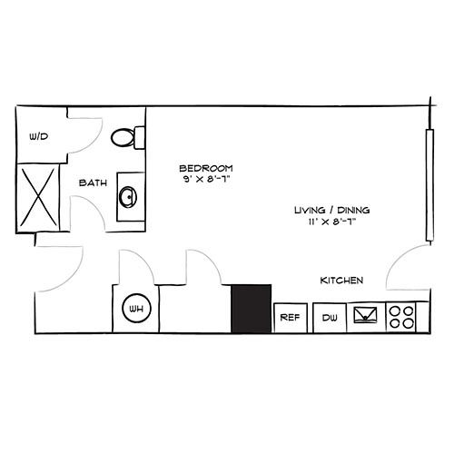 Parc Mosaic - Boulder, CO - Floor Plan Diagram