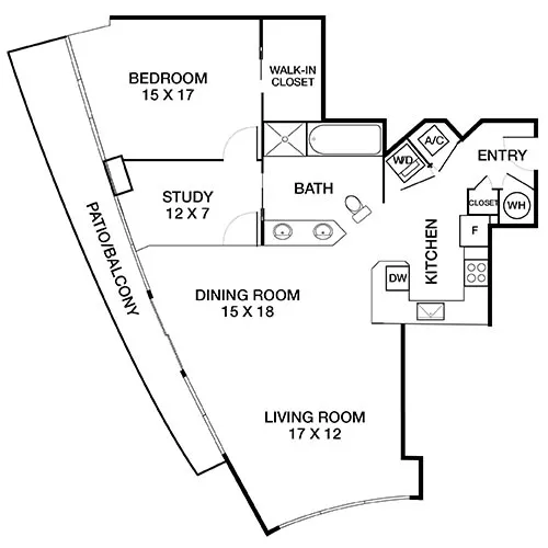 Mezzo Apartment Homes - Atlanta, GA - Firenze Floor Plan