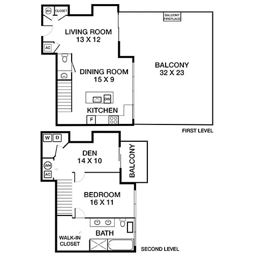 Mezzo Apartment Homes - Atlanta, GA - Floor Plan Diagram