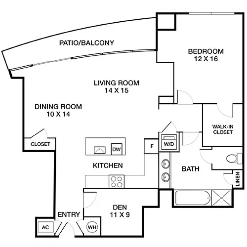 Mezzo Apartment Homes - Atlanta, GA - Genova Floor Plan