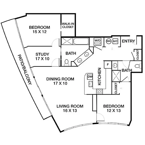 Mezzo Apartment Homes - Atlanta, GA - Milano Floor Plan