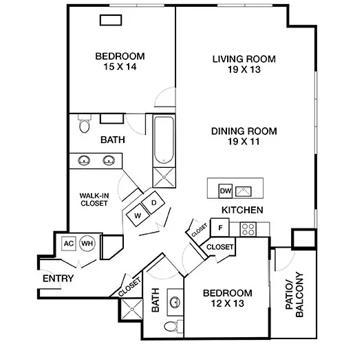 Mezzo Apartments -  Atlanta, GA - Venice Floor Plan