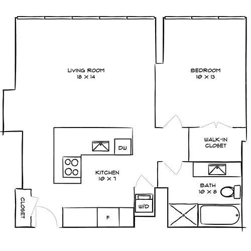 Park Towne Place Premier, Philly, PA - 1 Bed, 1 Bath - Reading