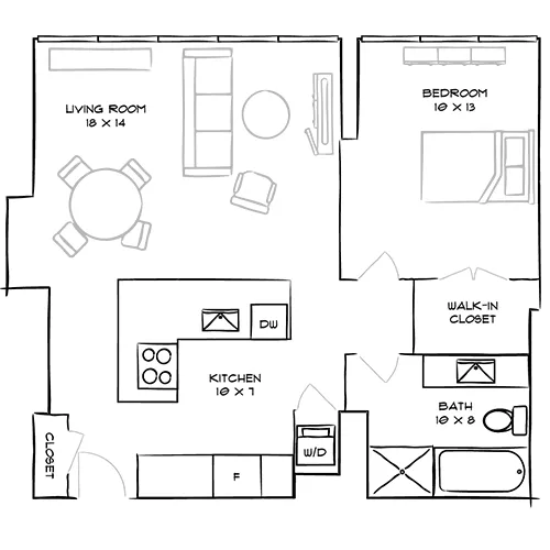 Park Towne Place Premier, Philly, PA - 1 Bed, 1 Bath - Reading