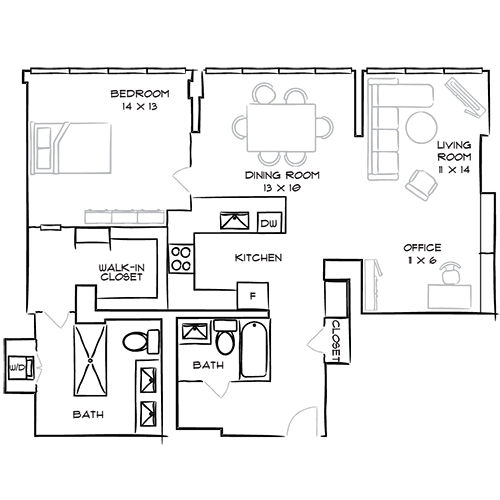Park Towne Place Premier Apartment Homes - 1 Bed, 1 Bath - Love