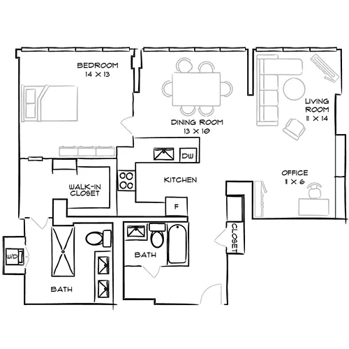 Park Towne Place Premier Apartment Homes - 1 Bed, 1 Bath - Love
