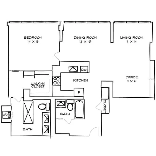 Park Towne Place Premier Apartment Homes - 1 Bed, 1 Bath - Love