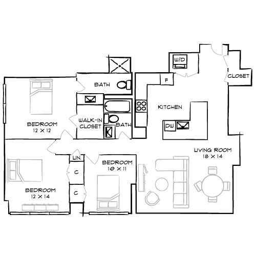 2D Diagram Furnished