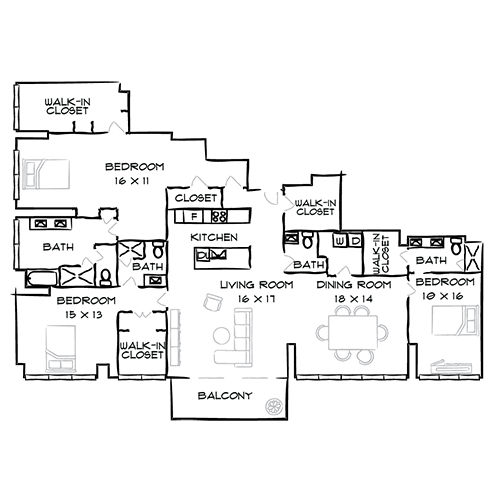 2D Diagram Furnished
