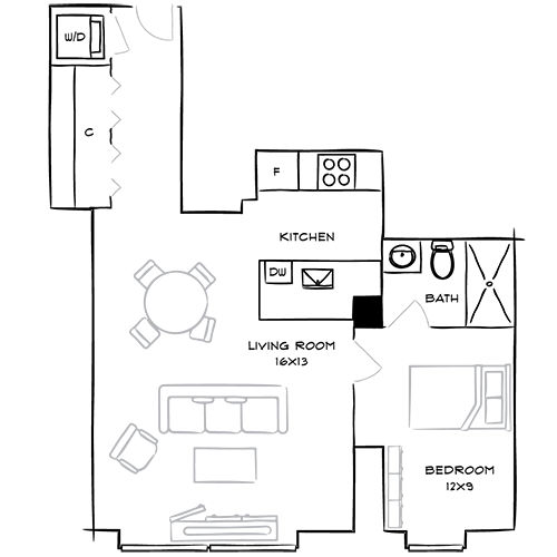 2D Diagram Furnished