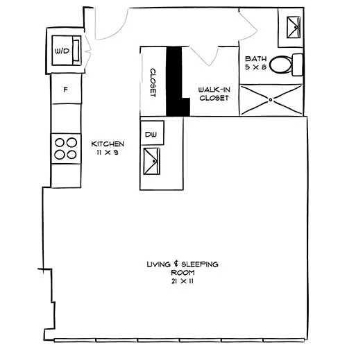 Studio, 1 Bath - Park Towne Place Premier Apt Homes - Boathouse