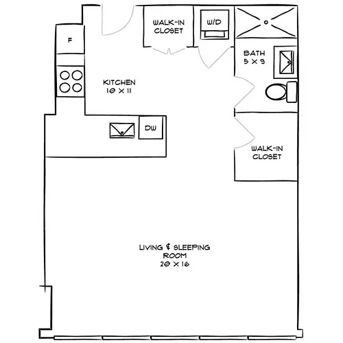 Studio, 1 Bath - Park Towne Place Premier - Frankford
