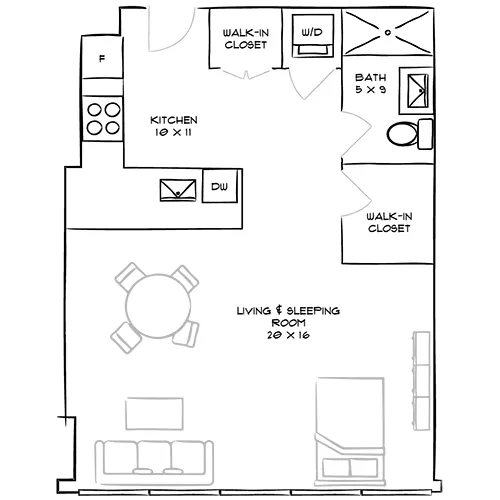Studio, 1 Bath - Park Towne Place Premier - Frankford