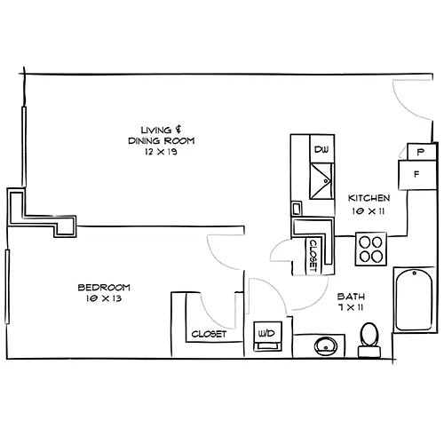 Indigo Apartment Homes - 1 Bed 1 Bath - Cobalt