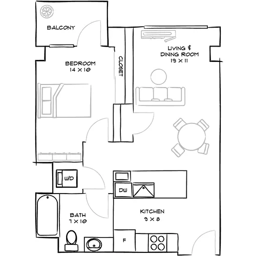 Indigo Apartment HOmes - Redwood City - Cyan