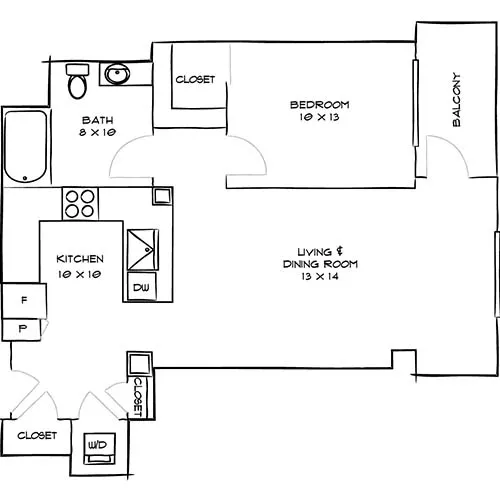 indigo apt homes - Manatee floor plan